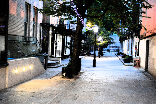 Woburn Place, Bloomsbury, near dawn