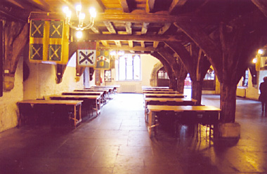 Merchant Adventurers Hall, undercroft interior