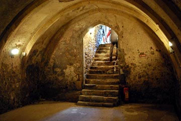 stairway up from cellar