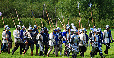company of infantry re-enactors, 2008