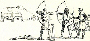 archery practice - medieval