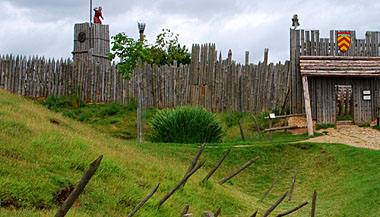 Mountfitchet palisade