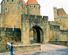 Carcassonne fortifications; photo &copy; S. Alsford