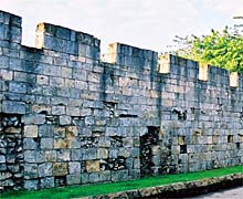 Abbey precinct wall, York; photo &copy; S. Alsford