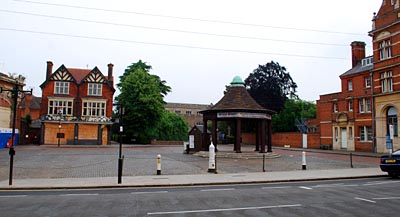 Enfield marketplace, empty of stalls