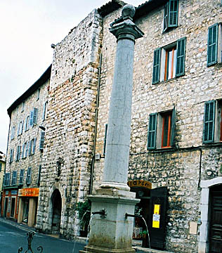 Vence town wall and gateway