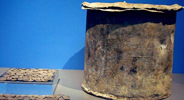 Coins and canister of the Colchester hoard