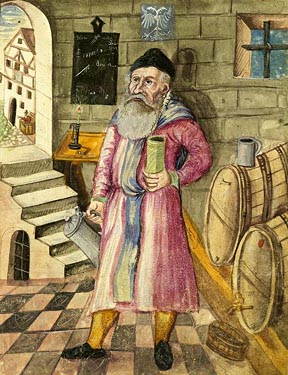 taverner in his cellar