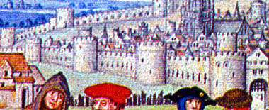 Depiction of Canterbury walls