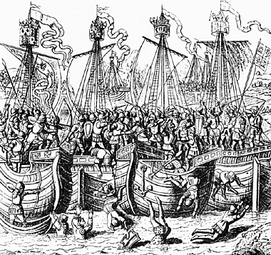 A naval battle