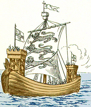Medieval warship