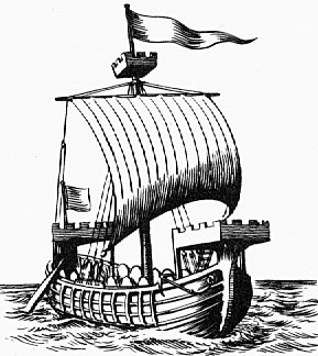 warship of the time of he Crusades