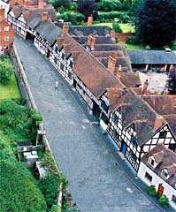 Mill Street, Warwick, from castle tower