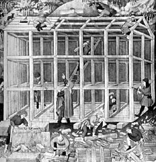 Depiction of a building project