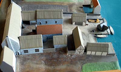 Model of the Dragon Hall site