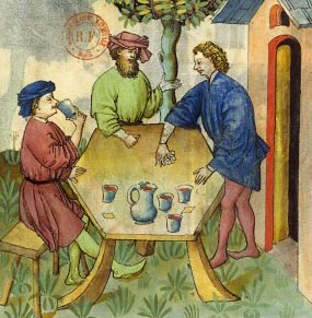 dice-players at a tavern