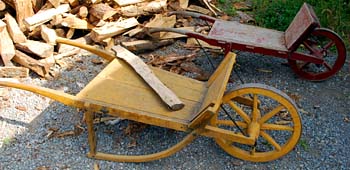 wheelbarrows